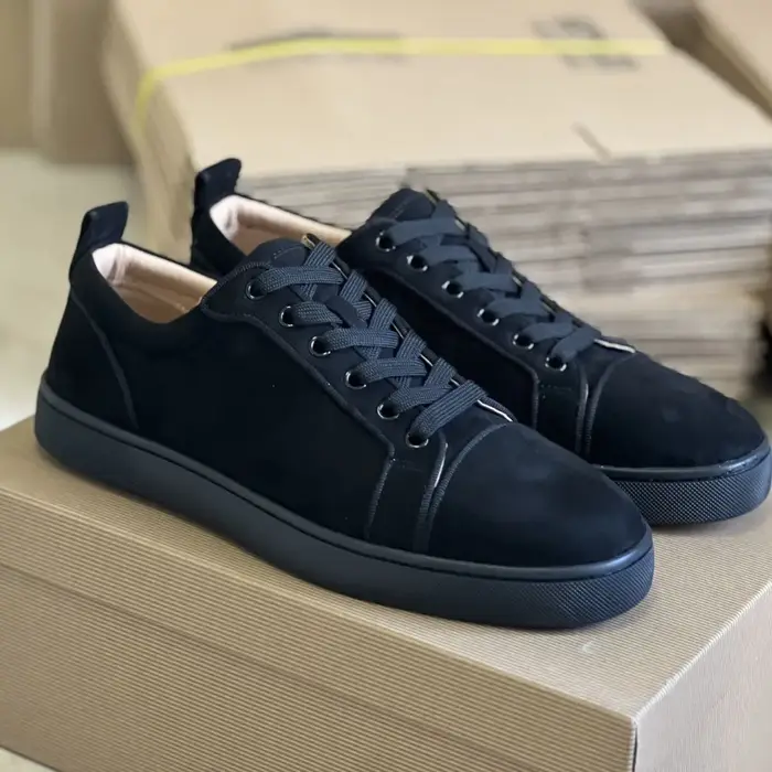Chaussures pour hommes de haute qualité, nouvelles, rouges, en daim, basses, décontractées, noires, 