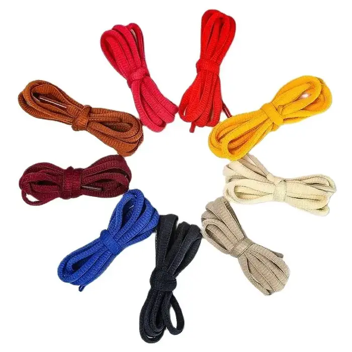 1 paire de lacets de chaussures ovales classiques unisexes de 5MM