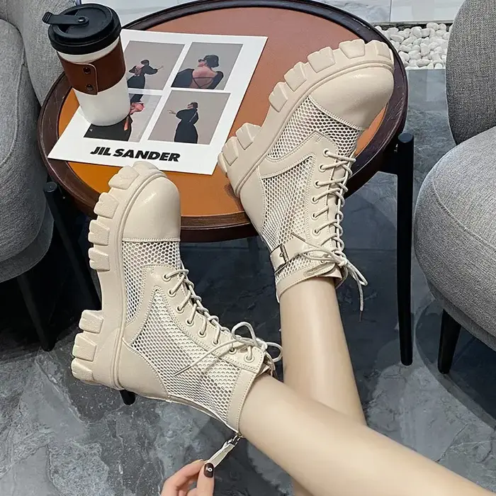 AphFête ta-Bottes Respirantes à Semelle Optique pour Femme