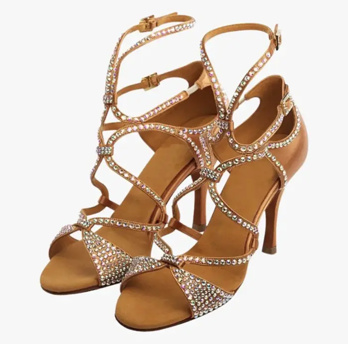 Loogtshon chaussures de danse latine femmes