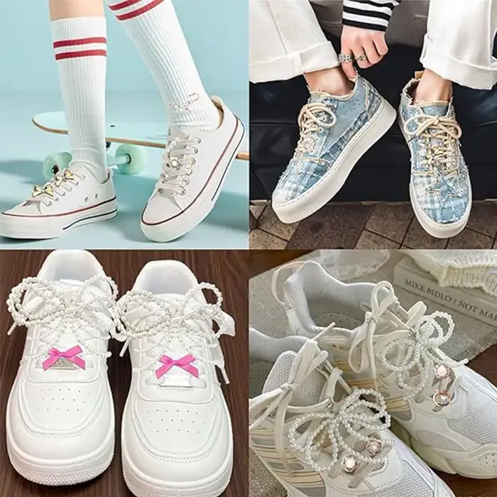 40 pièces breloques de chaussures bijoux