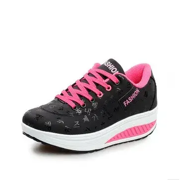 Femmes baskets mode plate-forme secouer chaussures chaussures de marche fond épais compensées femmes