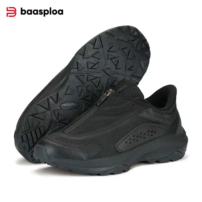 Baasploa hommes chaussures de randonnée maille respirant extérieur baskets tout nouveau confort Trai