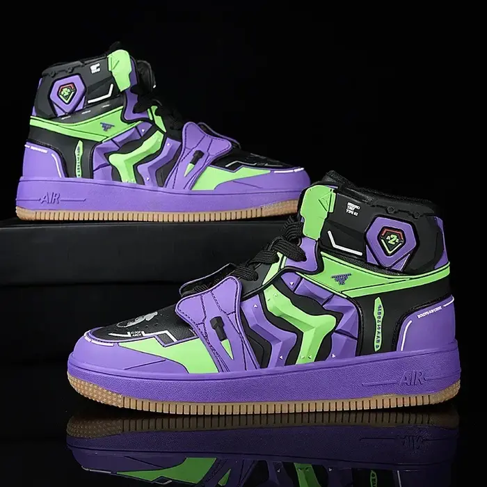 2025 nouvelles chaussures de basket-ball EVANGELION hommes-01 EVA-02 baskets respirantes de mode de