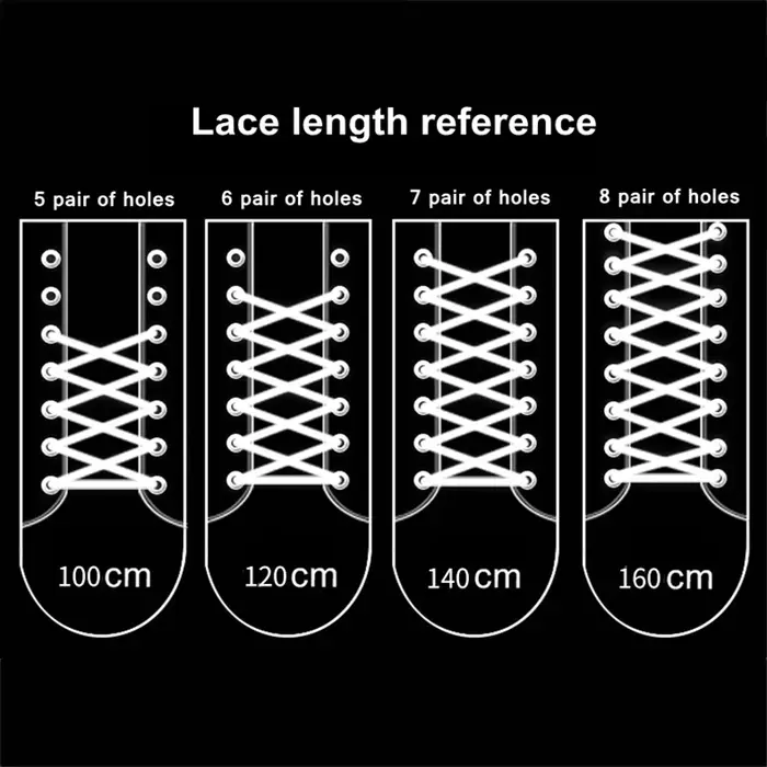Lacets lumineux de sport pour hommes et femmes, Lacets ronds AF1, Résistant à l'usure, Non ald, Conv