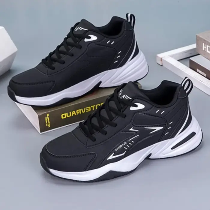 Chaussures pour hommes, chaussures décontractées de mode pour l'extérieur, baskets en cuir pour hommes, chaussures de tennis, chaussures de sport pour hommes, chaussures de course, Zapatillas Hombre