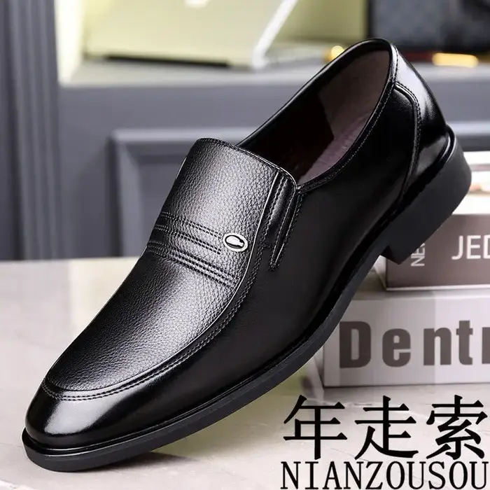 Chaussures en cuir véritable à semelle souple pour hommes, baskets blanches printemps-été, chaussure