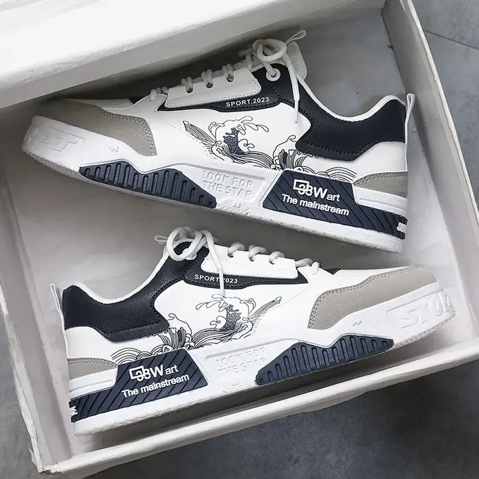 Chaussures de Skateboard Blanches pour Homme