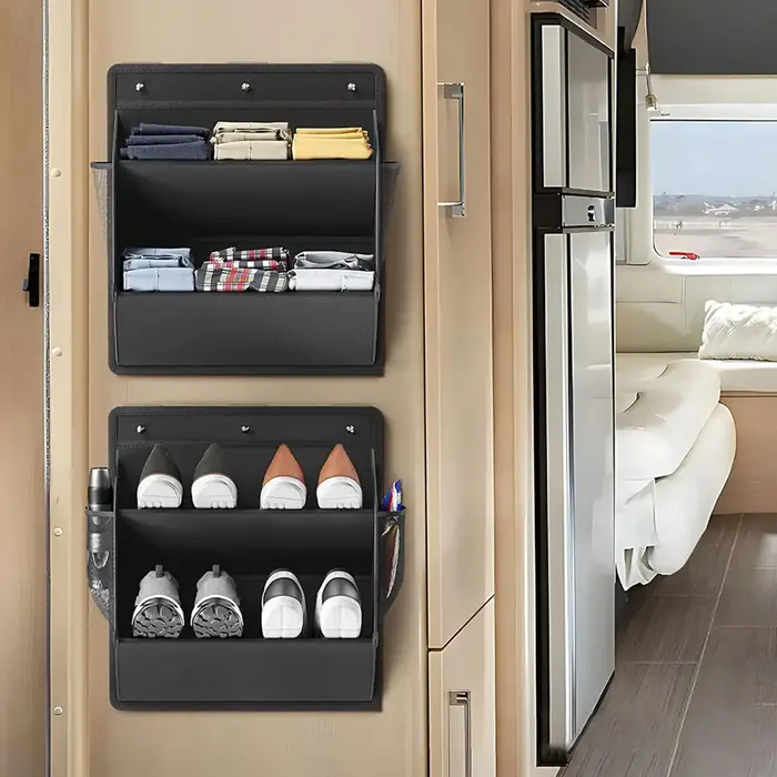 Étagère murale de rangement pour chaussures de camping-car
