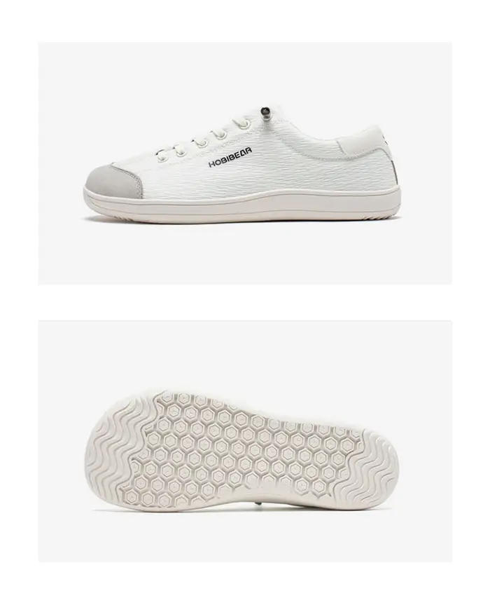 HOBIBEAR pieds nus chaussures à bout large unisexe zéro goutte minimaliste baskets respirant maille