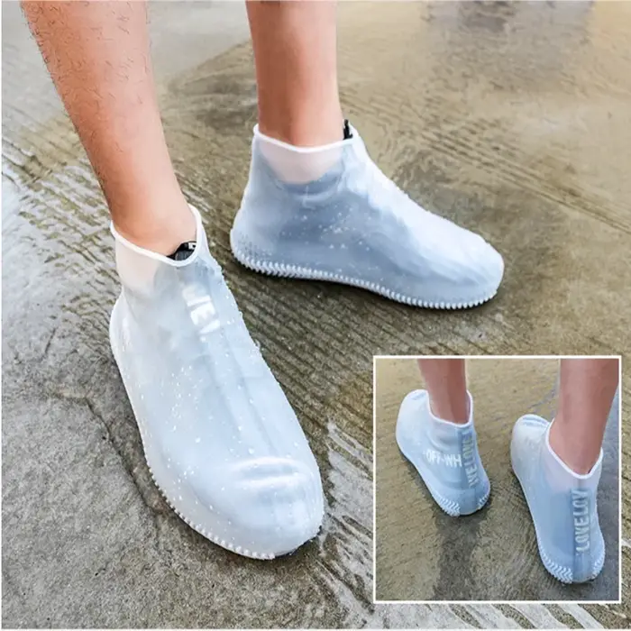 Couvre-chaussures imperméable en Silicone, protection unisexe pour chaussures, bottes de pluie pour 