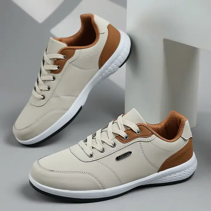 Nouvelles Chaussures de Sport 2026 en Cuir Imperméables Décontractées Antidérapantes à Absorption de