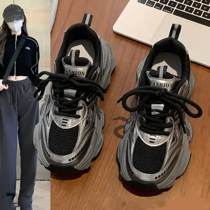 Baskets plateforme 2026 pour femme – Chaussures de sport décontractées antidérapantes à semelle épaisse – Confortables et polyvalentes – Zapatos Mujer