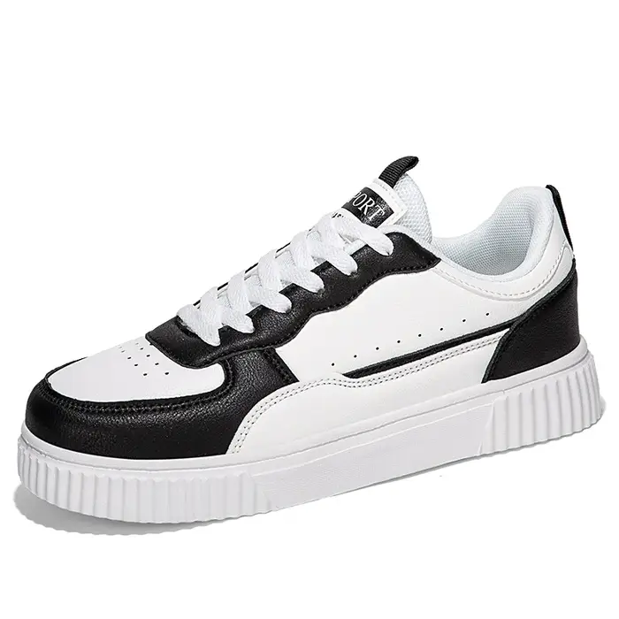 ELUVA hommes baskets automne blanc chaussures léger semelle épaisse antidérapant Skatebaord