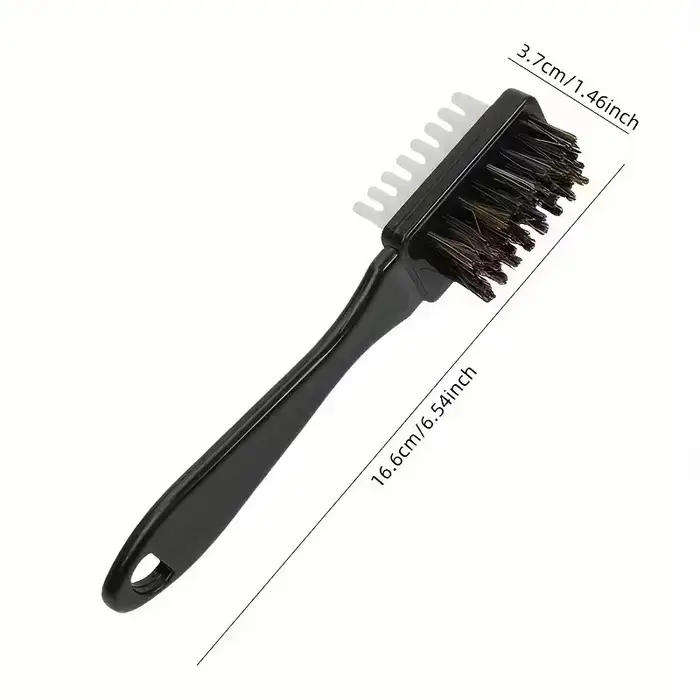 Brosse 2-en-1 pour daim et chaussures avec gomme