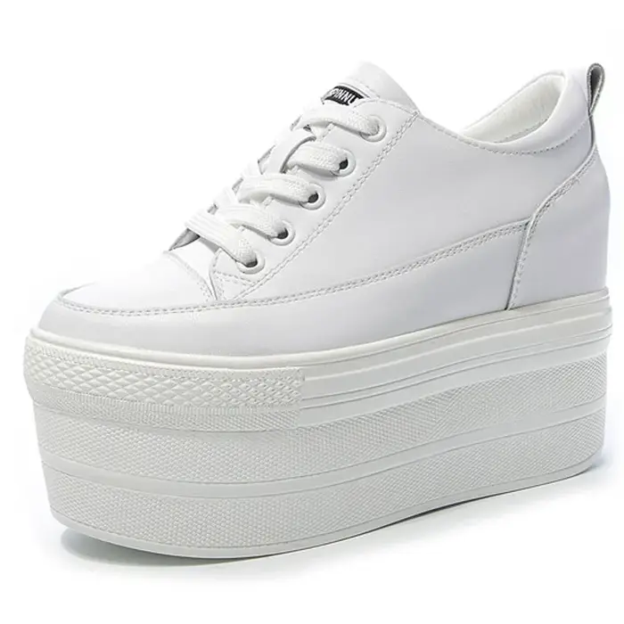 Baskets de luxe blanches de styliste sur plateforme, chaussures de sport pour femmes, nouvelle mode,