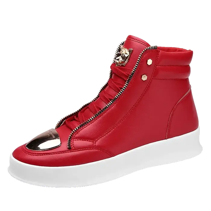 Chaussures montantes décontractées à plateforme léopard, chaussures d'entraînement de Sport, bottine