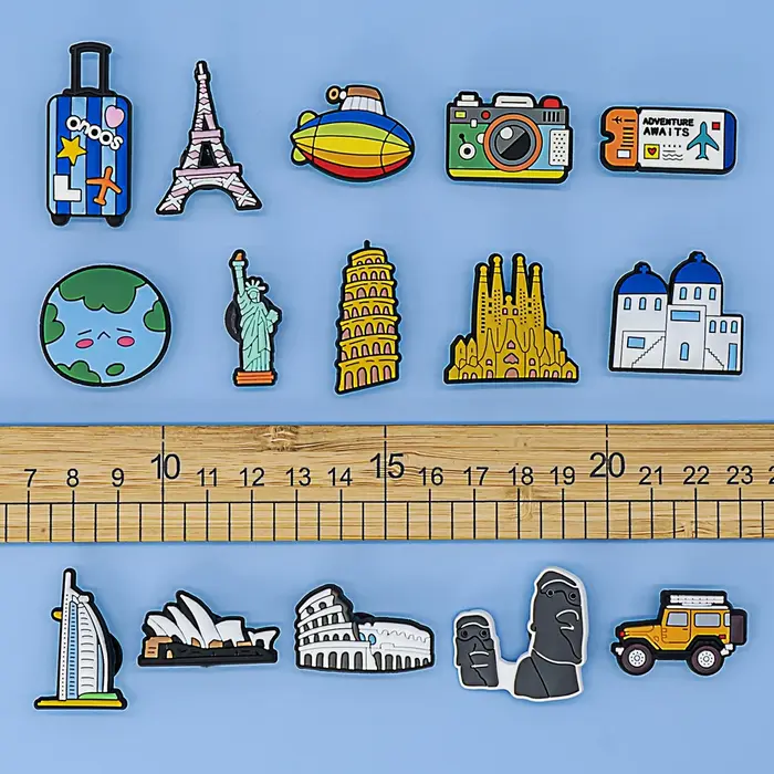 Breloques pour chaussures de voyage mondial