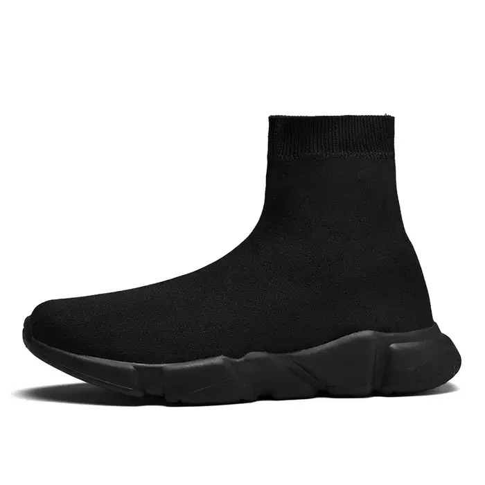 Baskets montantes noires classiques pour hommes