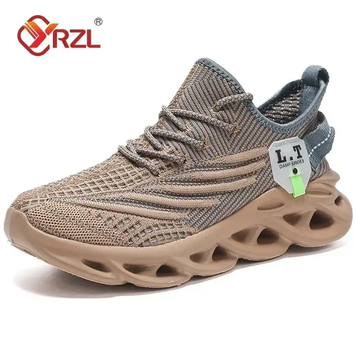 YRZL hommes sport course noir Jogging chaussures espadrilles décontractées en plein air respirant maille femmes léger