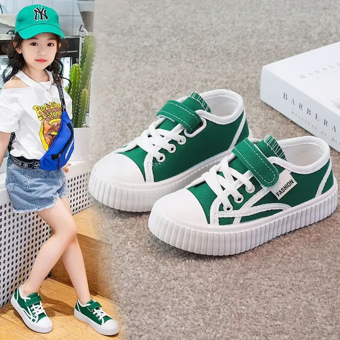Chaussures de sport en toile pour enfants, style kawaii, antidérapantes, pour filles et garçons, automne, école.