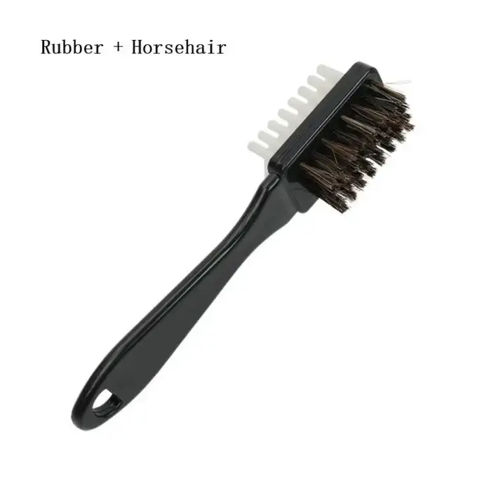 Kit de brosse de nettoyage pour chaussures 2 en 1 à double extrémité avec gomme - Plastique durable pour bottes en daim