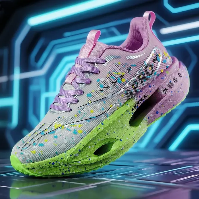 2025 nouvelles baskets pour hommes nuit fluorescente 3.0 plaque de carbone amorti chaussures de course