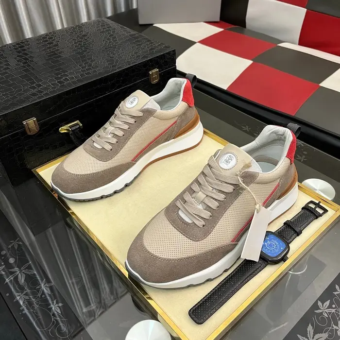 26 Chaussures de luxe pour hommes, baskets décontractées faites à la main en tissu jacquard nylon et