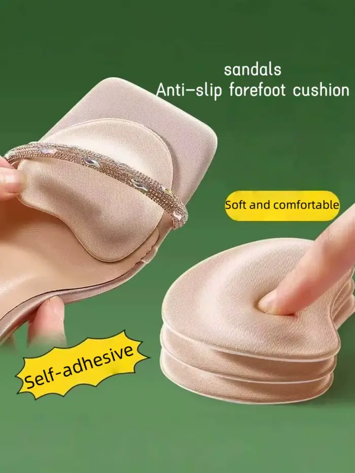 2 paires de coussinets en éponge absorbant la transpiration pour l'avant-pied