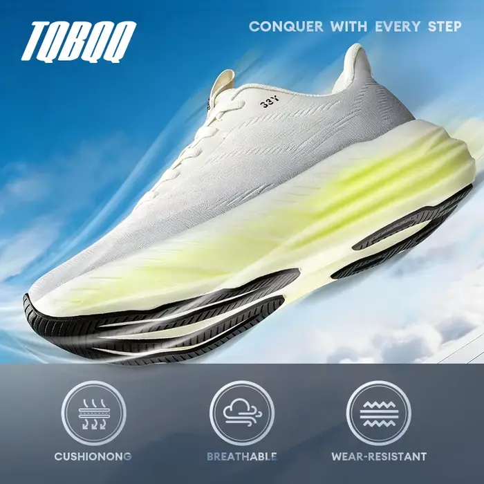 Chaussures de course pour hommes, respirantes, légères, amorties, antidérapantes, résistantes à l'usure, pour le jogging, la marche et la salle de sport.