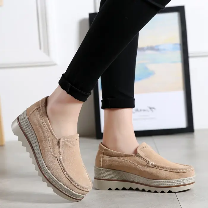 Nouvelles grosses baskets femmes chaussures mode plate-forme mocassins