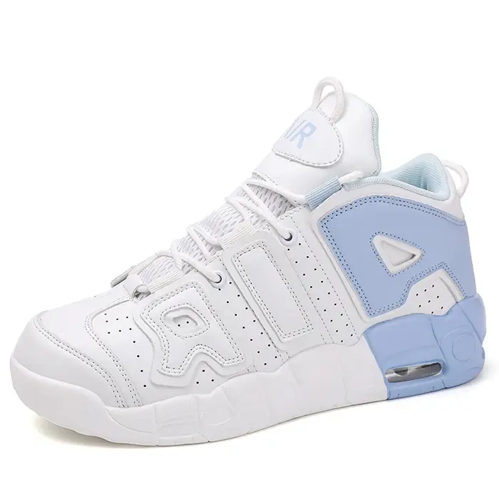 Chaussures de basket-ball en cuir à tige haute