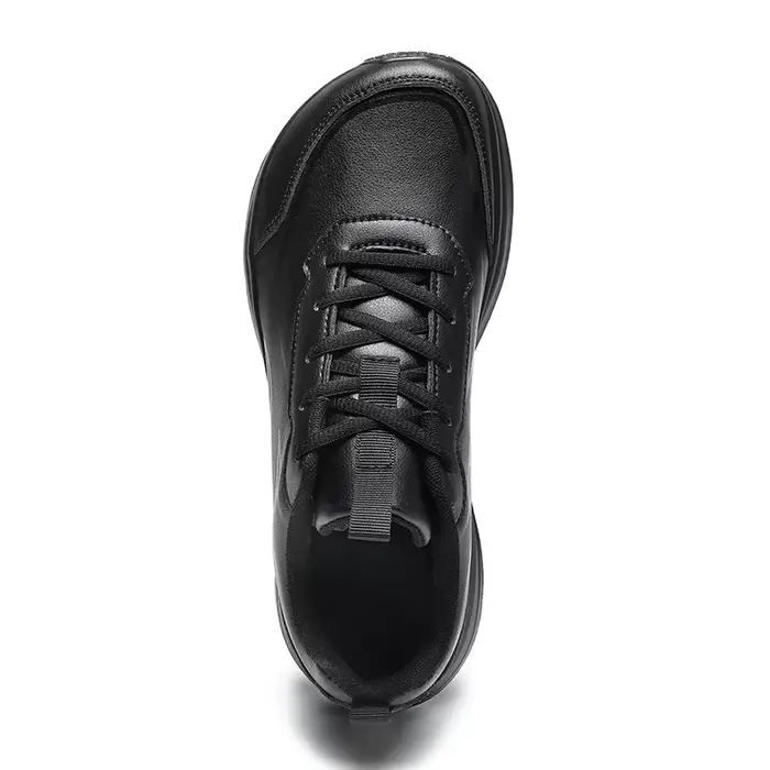 ELUVA bout large hommes chaussures minimalistes baskets confortables en cuir PU