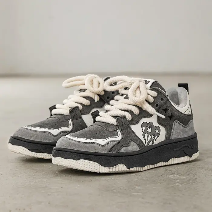 Femmes chaussures hommes rétro Hip-hop Punk Goth Y2K volcan Skateboard