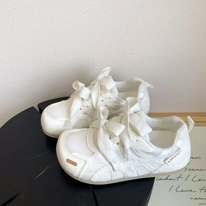 Baskets blanches décontractées et respirantes pour femme