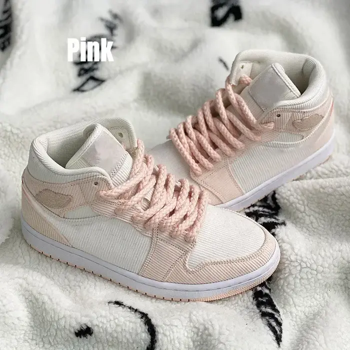 Lacets Lumineux en Lin et Coton pour Chaussures de Basket-ball, Accessoires de Décoration, Dunk SB A
