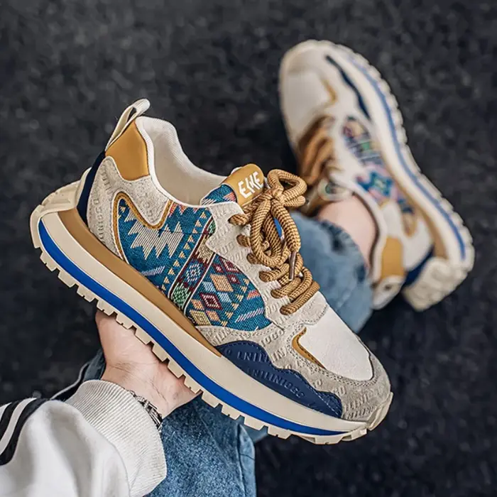 Hommes à la mode Sneaker confortable à semelles épaisses chaussures décontractées