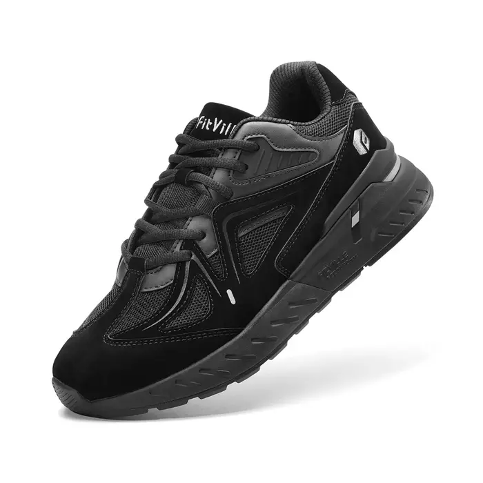 FitVille chaussures de marche Extra larges pour femmes baskets légères à large largeur pour pied pla