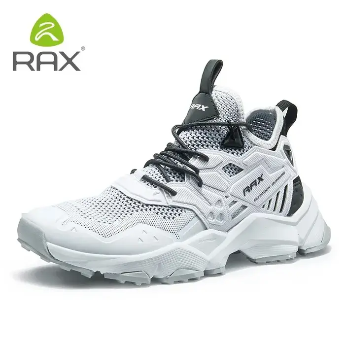 RAX-Chaussures de course en caoutchouc naturel pour hommes et femmes, baskets de sport de plein air, respirantes et légères, tige en maille d'air, semelle extérieure anti-alde