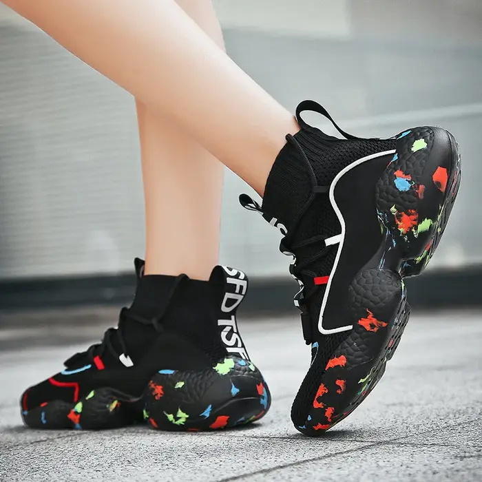 Chaussures de basket-ball respirantes pour hommes, chaussures de sport pour femmes, baskets d'entraînement athlétiques, chaussures de basket-ball pour hommes 47, Zapatos De Mujer Tendencia 48