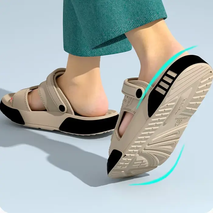 Chaussons d'été pour hommes en EVA à semelle souple