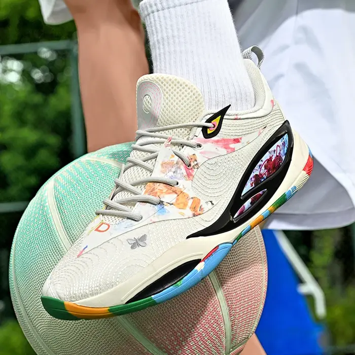 Chaussures de basket-ball pour hommes, respirantes, amortissantes, antidérapantes, résistantes à l'usure, chaussures de course, d'entraînement en salle de sport, baskets de basket-ball athlétiques pou