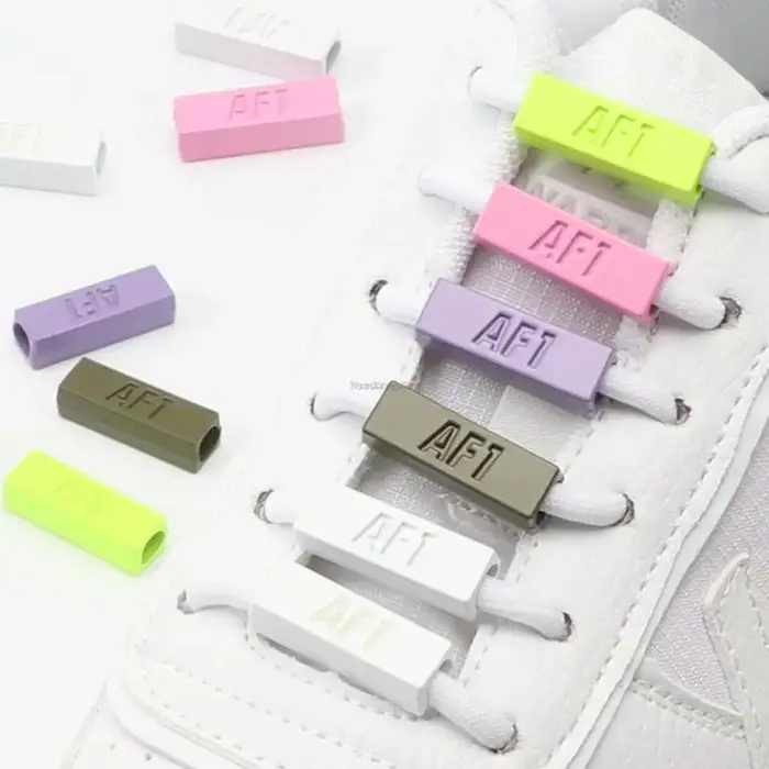 Nouvelles breloques de chaussures lumineuses, lacets de baskets ronds en métal à boucle AF1, décorat