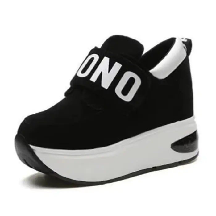 NOUVELLE plate-forme baskets compensées dames chaussures Sneaker