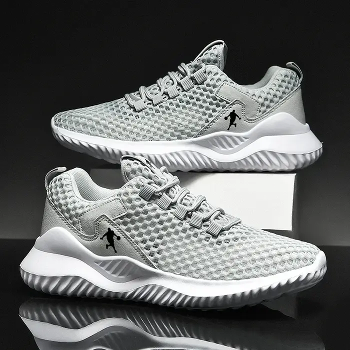Hommes baskets blanc clair respirant chaussures De course