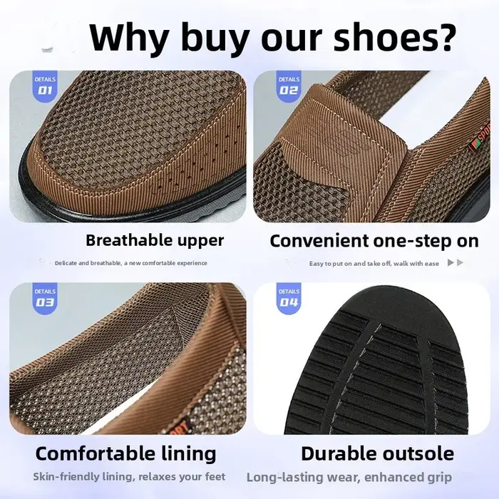 Chaussures en maille pour hommes