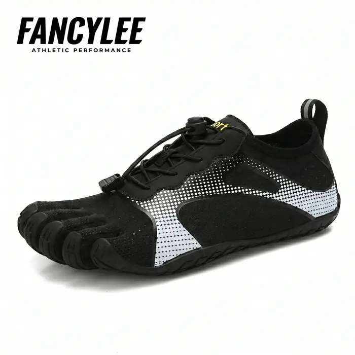 Maison FANCYLEE Chaussures Barefoot à Cinq Doigts Homme Professionnel Baskets Minimalistes Zero-Drop pour Musculation