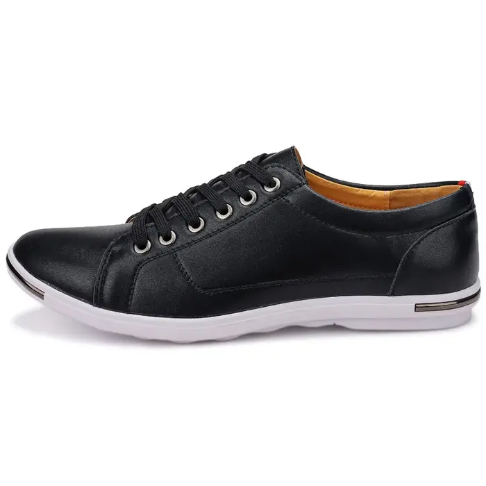 2025 Chaussures décontractées en cuir confortables pour hommes Chaussures de sport légères et à la m