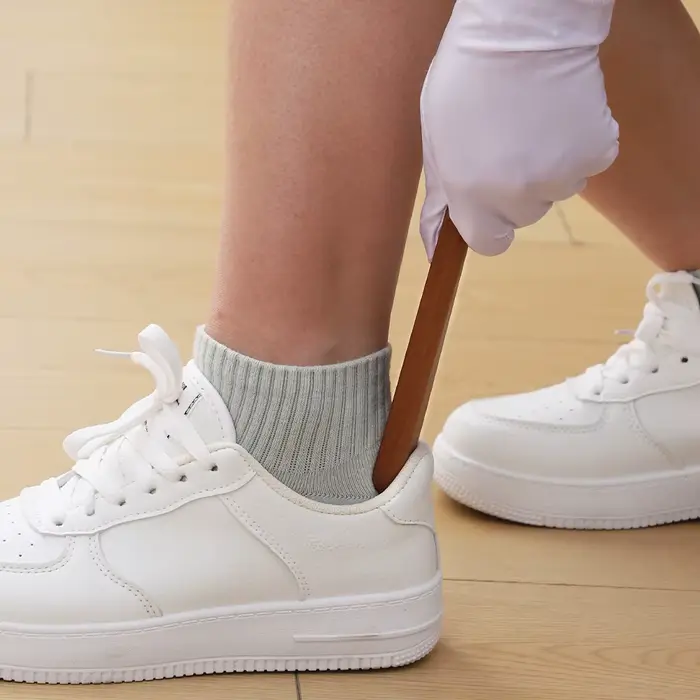 Mini chausse-pied en bois de hêtre de 14,5 cm – Aide à chaussures de voyage portable pour les voyages d'affaires et utilisation en déplacement