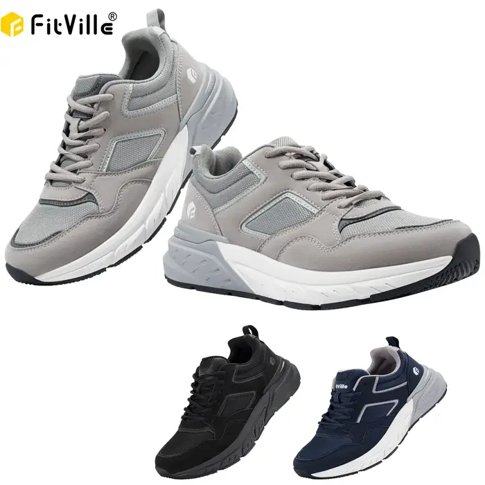 Nouvelles chaussures de course pour hommes 4E baskets large largeur avec Support de voûte plantaire pour pieds plats